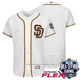 Maglia Baseball Uomo San Diego Padres Bianco 2016 all Star Autentico Flex Base